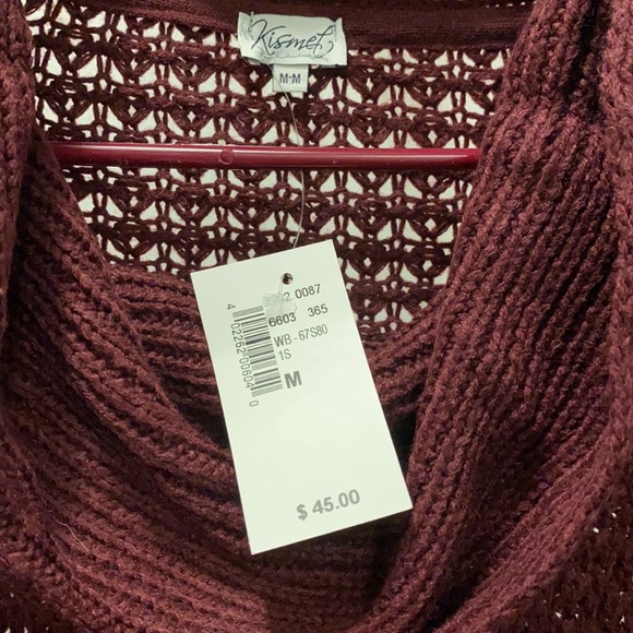 Kismet light weight cable knit sweater NWT size S - Picture 2 of 2